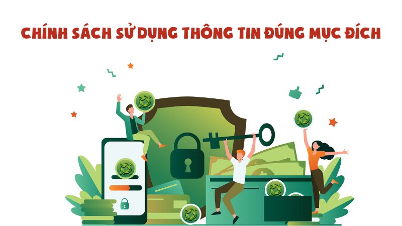 Chính sách bảo mật đảm bảo sử dụng thông tin đúng mục đích