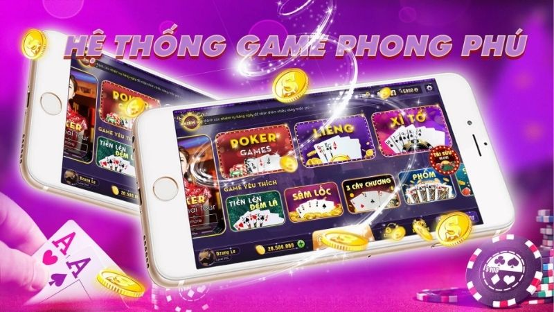 Hệ thống game phong phú