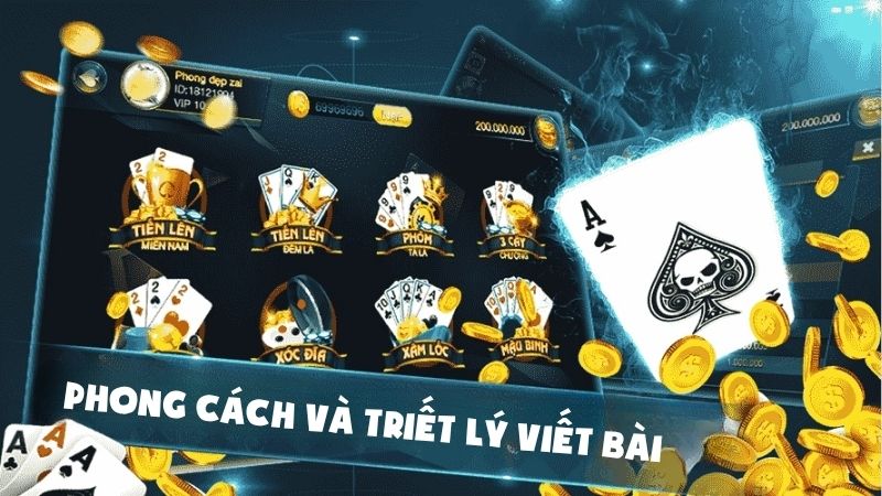 Phong cách và triết lý viết bài